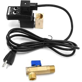 AC 110V-120V/50Hz Electronic Drain Valve Tank Drain Valve, Split, 1/2" Automatic Timed Water Tank for Compressed Air