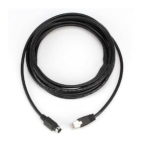 8Pin Din to RJ45 RS232 Camera Control Cable Compatible with VISCA Daisy Chain P-T-Z EVI/BRC/SRG Series Cameras (Size : 6.56ft)
