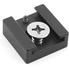 محول تركيب الأحذية البارد مع 1/4inch قاعدة المسمار تحديد موقع دبوس لمرفق ميكروفون ضوء الفيديو