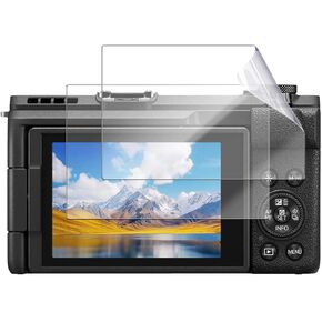 2-Pack Screen Protector for Canon PowerShot V1- Soft PET Film for Canon PowerShot V1 Digital Camera, Anti-Scratch, Anti-Fingerprint, HD Clear Film