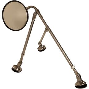 Mytee Products Fender Tripod, Adjustable 21" - 32.75" Tripod W/ 8.5" Convex Mirror, Stainless Steel Finish, Replaces OEM: 97686