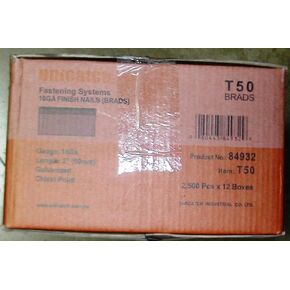 2" FINISH NAILS 16 GAUGE GALVANIZED 30M Case