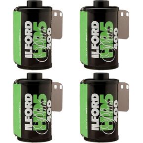 Ilford HP-5 Plus 400 35mm Black and White Professional Film ، ISO 400 ، 24 تعرضًا ، 4 عبوات
