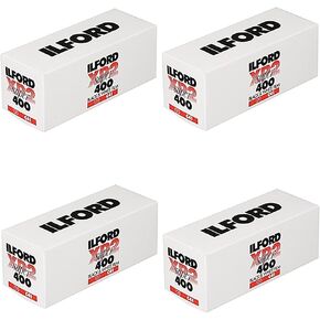 4 X Ilford XP2 Super, Black and White Print Film, 120 (6 cm), ISO 400 (1839649)