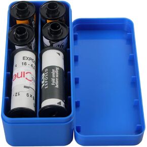 eTone Hard Plastic Film Storage Box Case Container For 120 135 220 35mm Black and White Film