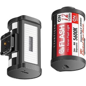 for TTartisan M01 Flash Kit with J01 Trigger, 5600K, Type-C Charging, Compatible with Sony, Fujifilm, Canon, Nikon Cameras