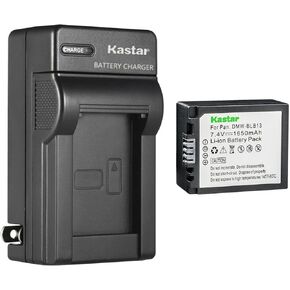 استبدال شاحن بطارية الجدار Kastar AC لـ Panasonic DMW-BLB13 و DMW-BLB13E و DMW-BLB13GK و DMW-BLB13PP و DE-A49 و DE-A49A و DE-A49B و DE-A49C