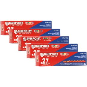 BLUEPOINT .27 Caliber RED Strip Powder Loads for Power Actuated Fastening System (500 Count). Item#27LS11L5. Ideal for Reliable Fastening Applications. 5-Pack Save $10