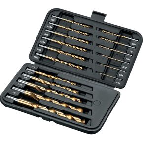 BLACK+DECKER 17 Pc 135º Split Point Titanium Nitride Drill Bit Set Part No. 15573