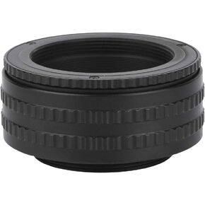 M42 to M42 Adjustable Focusing Helicoid Lens Adapter, Macro Photography Tube Accessory, 25 55mm Adjusting Length, Aluminium Alloy Material, Black
