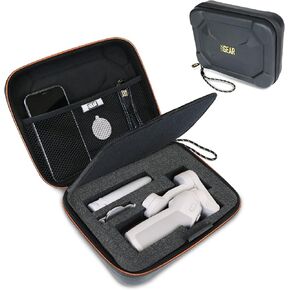 USA GEAR PHOPE CAMERATION STATINGER ASSE مع رغوة متوافقة مع DJI OSMO Mobile 6 و DJI OM 4 SE و iPhone gimbal والمزيد من تثبيت الهاتف لتسجيل الفيديو - حالة سفر محمولة مقاومة للماء