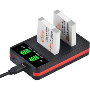 Pickle Power NB-6LH NB-6L Battery and LED Dual Charger for Canon PowerShot D10 D20 ELPH 500 HS S90 S95 S120 SD770 SD980 SD1200 SD1300 SD3500 SD4000 SX540 SX530 SX500 SX170 SX260 SX270 HS