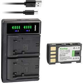Kastar 2-Pack Battery and LTD2 USB Charger Replacement for JVC GZ-MG335US GZ-MG335W GZ-MG335WUS GZ-MG340 GZ-MG340B GZ-MG340BUS GZ-MG35 GZ-MG36 GZ-MG360 GZ-MG360B GZ-MG360BUC GZ-MG360BUS GZ-MG360S