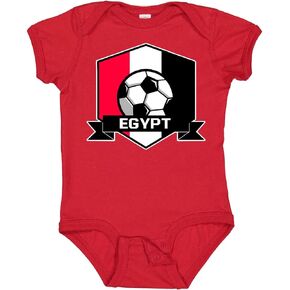 inktastic Soccer Egypt Flag Banner Baby Bodysuit