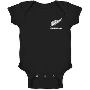 Pop Threads New Zealand Soccer Retro National Team Jersey Infant Baby Boy Girl Bodysuit