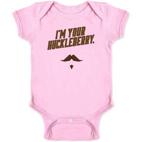 Pop Threads Im Your Huckleberry Western Quote Funny Vintage Infant Baby Boy Girl Bodysuit
