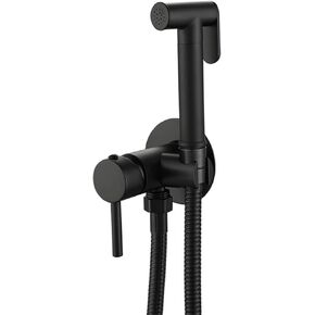 X Hand HeldSprayer for Toilet, Single Hole Sprayer Kit Hot and Cold Portable Rust Proof Shower Sprayer Head for Personal Hygiene, Easy to Use,Black(Rose Gold)