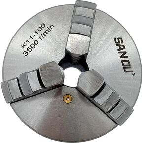 1Set K11-100 3 Jaws Manual Lathe Chuck With Turning Machine Tools Accessories K11-100 3-Jaw Lathe Chuck Self-Centering Metal