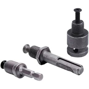 1pc Drill Chuck Converter Adapter for Impact Wrench Power Driver Electric Hammer SDS-Plus Hex Socket Square Female Convert 1/2 3/8(Adapter Set)