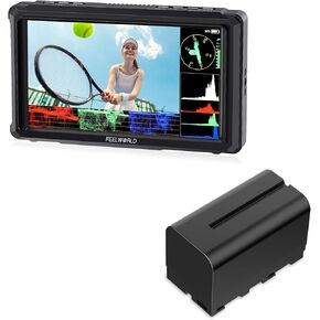 FEELWORLD FW568 PRO Camera Monitor with F750 4400mAh Battery