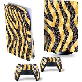 Animal Print Skin Compatible with Ps5 Disc Version of The Controller, with Anti-Slip Features and Modern Design Vinyl Protection Stickers Animal print-0329