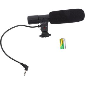DOITOOL 1Pc Camera Microphone Interview Mic for Smartphones Digital Cameras Durable Design with Stereo Plug for Recording and Live Streaming