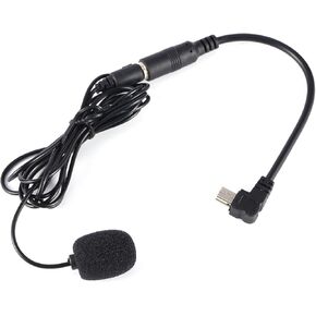 LiebeWH Mini Microphone of 3.5 Mm Cable Adapter for Hero4 3/ + - Light Design - Ideal for Black Video Bloggers