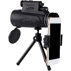 Monocular Telescope 12x42 Monocular Telescope High Power Portable Monocular Compact with NightBAK4 FMC Lens Monocular with Smartphone Adapter and Tripod for Bird Watching Theater Telescopes 2021