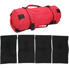 Heavy Duty Training Sandbags,Oxford Fabric Sports Workout Sandbag,Adjustable Unfilled Fitness Power Bags with 6 Handles for Weight Lifting, Front Squats, Bend Over Rows