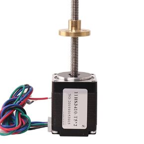 Stepper Motor Nema11 Shaft 5mm Large Torque 0.1N.m 11HS3410-T5 Straight Screw Step Motor L50 100 150mm 1Pcs(3410S-T5x2-150mm)