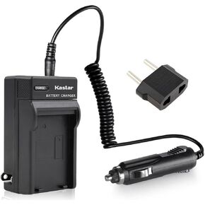 Kastar Battery Charger with Car Adapter for Sony Handycam DCR-DVD105 and Sony NP-FP50 NP-FP70 NP-FP90 NP-FH30 NP-FH50 NP-FH70 NP-FH100 NP-FV50 NP-FV70 NP-FV100 Batteries