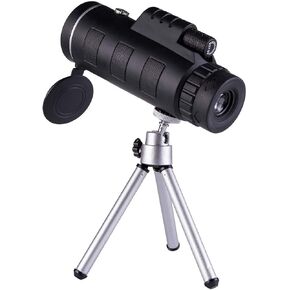 Monoculars Telescope High Power 40x60 Zoom Monocular Telescope Compact, High Power Monoculars with Smartphone Holder & Tripod, BAK4 Prism & Waterproof Monocular Scopes Telescope Binoculars