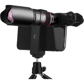 22 Times Monocular Telescope for Adults Dual Focus Low Light Telescope Monocular Surround View System with Smart Phone Tripod for Birdwatching Hunting Hiking Camping Sightseeing Monocular Telescope
