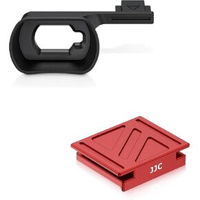 Q3 43 Shoe Cover + Extended Eyecup: Upgraded Q3 43 Metal Hot Shoe Cover Protector Cap with Full-Coverage Design with Q3 43 Soft Silicon Camera Eye Cup Viewfinder Eyeshade Cover Protector