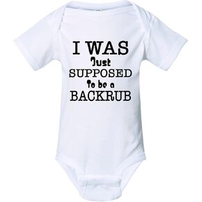 Freedomtees I was just Supposed to be a Backrub Funny Bodysuit Baby boy or Girl 1 Piece