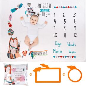 Baby Monthly Milestone Blanket, Baby Milestone Blanket-Milestone Blanket for Baby Boy-Monthly Baby Milestone Blanket-Baby Monthly Milestone Blanket Boy-Monthly Milestone Blanket-Baby Age Blanket