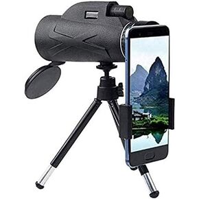 Monoculars Telescope High Power Telescope for Monocular with Phone Holder & Tripod 80x100 BAK4 Waterproof Low Telescope for Bird Watching Camping for Adult Bird Watching Binoculars
