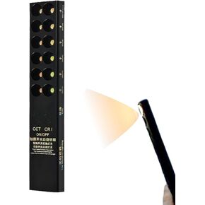 2 Pack Portable Color Temperature Light Wand with Scale, Rechargeable 2700K-6000K, 50CRI-98CRI Photography Light Wand for Decoration Gallery, Home, Drawing Office, Hotel, Photo Studio, Clothing Store