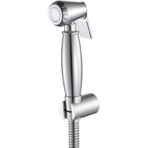 Chrome HandheldSprayer for Toilet, Single Cold Water BathroomFaucets Set, Wall Mounted Toilet Sprayer for Bathroom and Hotel