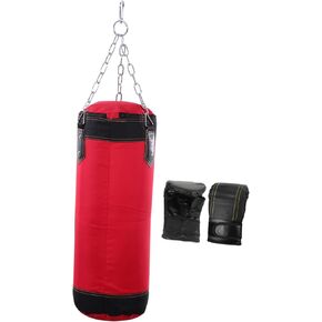 Sosoport 1Set Kicking Sandbag Exercise Bag PU Training Sandbag for Boxing Karate Fitness Hollow Design with Buckle for Stability