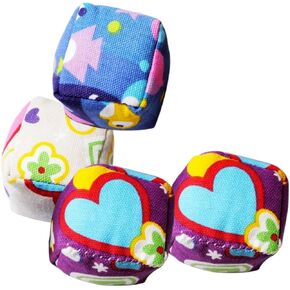 KESYOO 4Pcs Interactive Throwing Bag Cloth Playthings for Outdoor Games Family Fun Activities and Beach Games Random Color for Boys