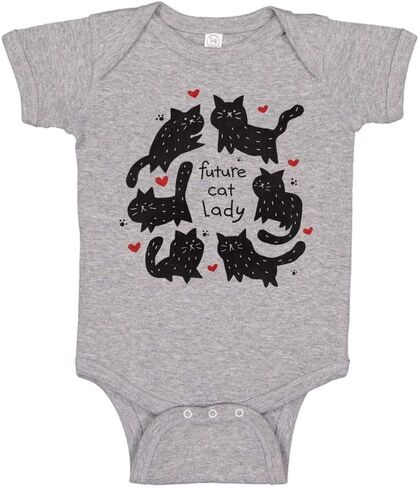 TATY Kids Future Cat Lady Baby Infant Bodysuit in Saudi Arabia