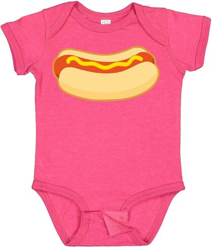 inktastic Funny Hot Dog Baby Bodysuit in Saudi Arabia
