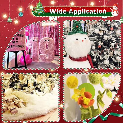 White Long Pile Faux Fur Faux Plush Muffler Scarf Dolls Jewelleries Displaying Backdrop Product Photo Backdrop, Great for Nail Art, Cushion Fluffy (Beige 0.5M) in Saudi Arabia
