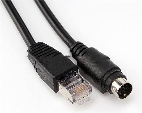 8Pin Din to RJ45 RS232 Camera Control Cable Compatible with VISCA Daisy Chain P-T-Z EVI/BRC/SRG Series Cameras (Size : 6.56ft) in Kuwait