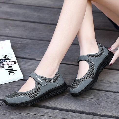 LEADER SHOW Women's Mary Jane Sneakers Lightweight Comfortable Lady Flats Walking Loafers Nursing Shoes in Kuwait