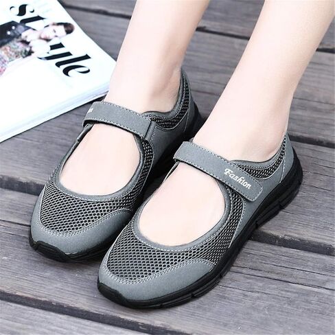 LEADER SHOW Women's Mary Jane Sneakers Lightweight Comfortable Lady Flats Walking Loafers Nursing Shoes in Kuwait