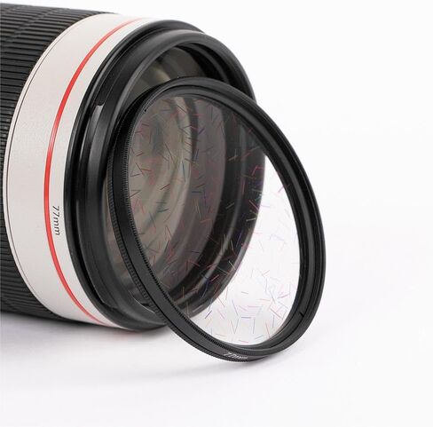 49,58,67,77,82mm Color Rainbow Transparent Transparent Radiation Filter Photo Video Effects(77mm,Rainbow) in Saudi Arabia