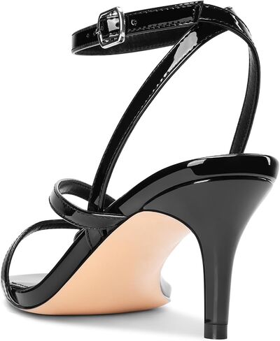 Castamere Women Strappy Mid Kitten Heels Sandals Open Square Toe Flip Flop Heels Ankle Strap Summer Dress Party Shoes 2.6 Inches Heels in Saudi Arabia