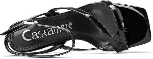Castamere Women Strappy Mid Kitten Heels Sandals Open Square Toe Flip Flop Heels Ankle Strap Summer Dress Party Shoes 2.6 Inches Heels in Saudi Arabia